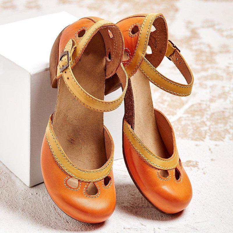 Fürth - Orthopädische Sandalen mit niedrigem Absatz