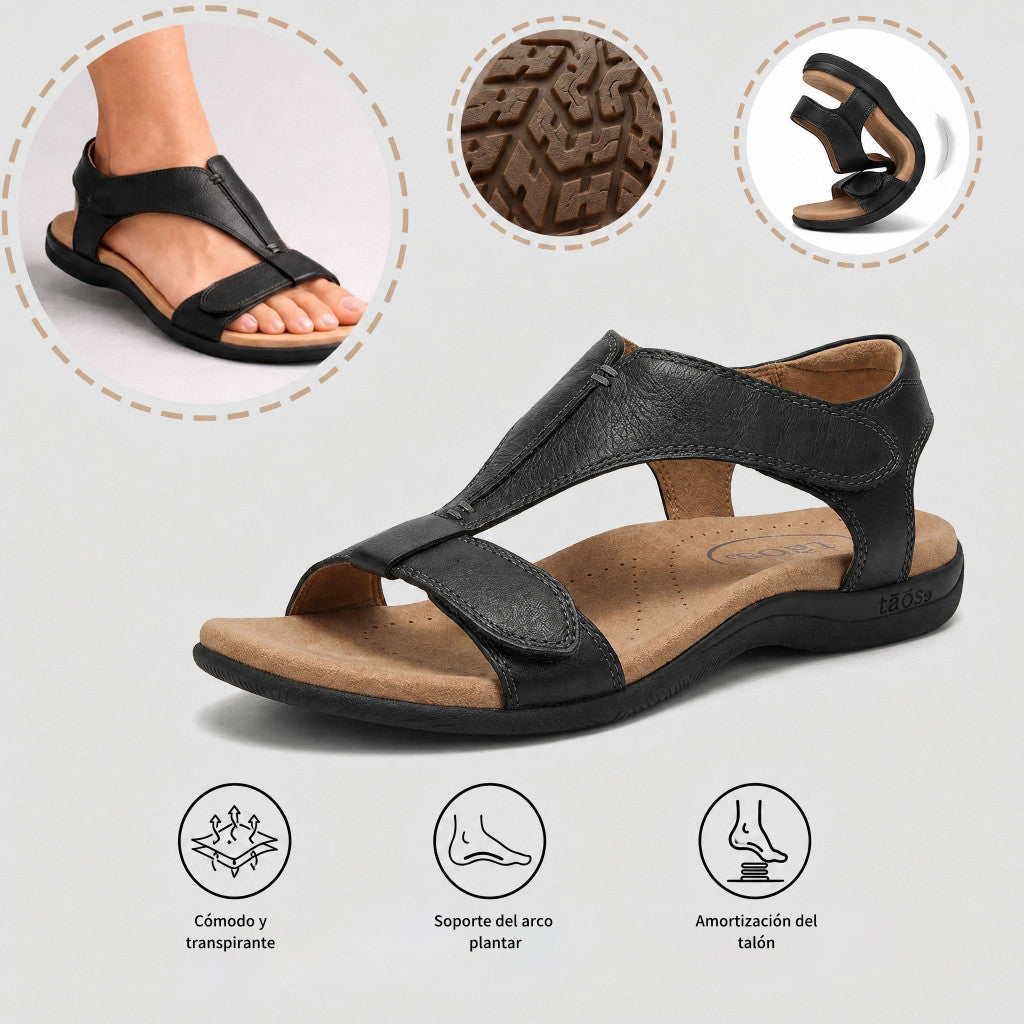 Bequeme orthopädische Sandalen – ergonomische Fußgewölbestütze, verstellbare Weite & beinschmeichelndes Design