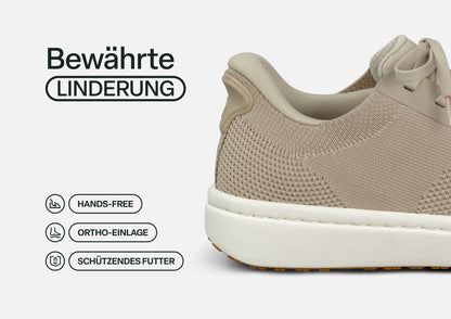 Frankfurt - Beige Leichter Komfort-Sneaker für jeden Tag