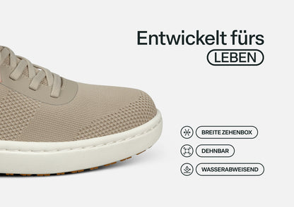 Frankfurt - Beige Leichter Komfort-Sneaker für jeden Tag