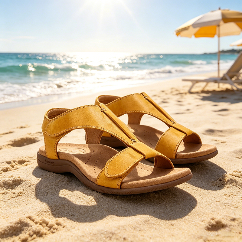 Bequeme orthopädische Sandalen – ergonomische Fußgewölbestütze, verstellbare Weite & beinschmeichelndes Design