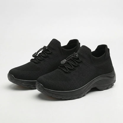 Spazierschritt Orthopädische Schuhe Strickstoff - Grün Schwarz