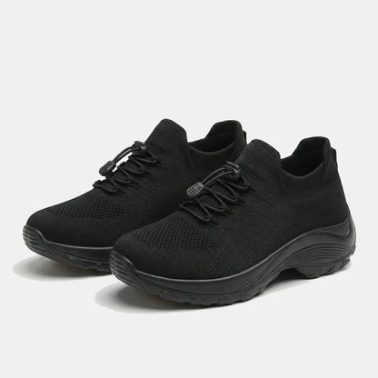 Spazierschritt Orthopädische Schuhe Strickstoff - Grün Schwarz