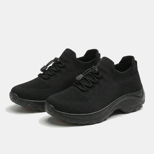 Spazierschritt Orthopädische Schuhe Strickstoff - Grün Schwarz